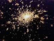 London by night as seen from the International Space Station