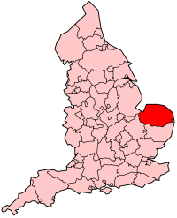 Norfolk's Location within England